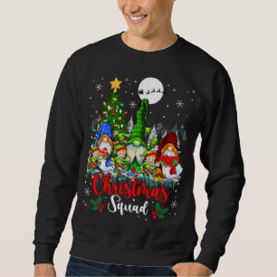 Jultorna Tre Santa Elf Gnomes Julafton Träd L Lång Ärmad Tröja