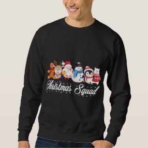 Jultornet Santa Reindeer Snögubbe Gingerbröd Lång Ärmad Tröja