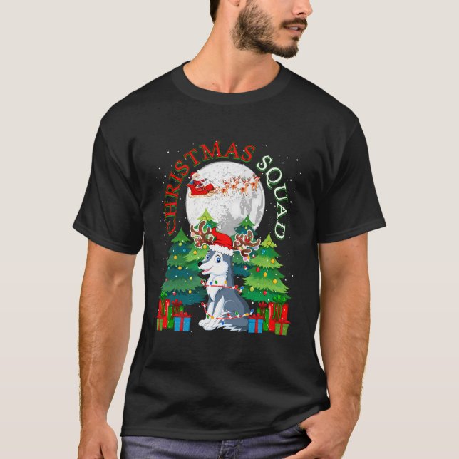 Jultornet Santa Reindeer Varg Julafton Älskare Kid T Shirt (Framsida)