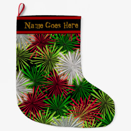 JultpomPoms (Personlig) Stor Julstrumpa