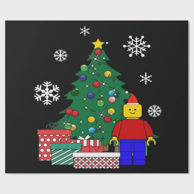 Julträd Baseboll Presentpapper (Platt)
