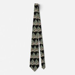 Jultradition Barn Runt En Dekorerad Träd Slips