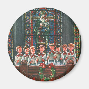 Jultradition Barnkör Sjunger i Kyrka Magnet