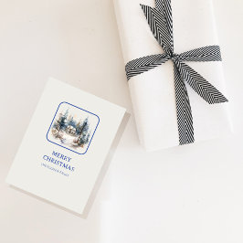 Julträdsmark - minimalistisk enkel Helgdag Vykort