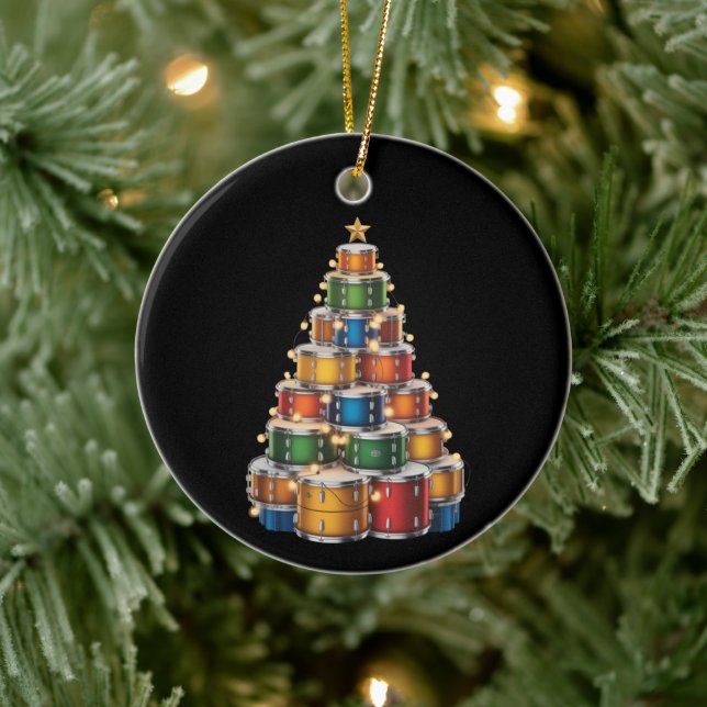 Julträdstrummare Drumms Xmas Julgransprydnad Keramik (Träd)