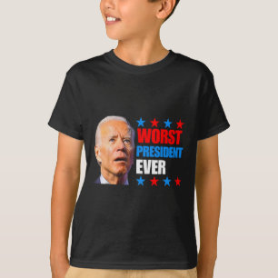 Jultrast 2024 Valet Värst president någonsin Joe T Shirt