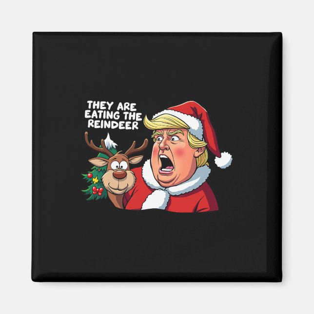 Jultrast Jultomten som de äter Magnet (Framsidan)