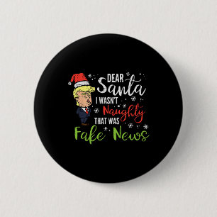 Jultrast Kära Santa Fake News Funny Julafton Me Knapp
