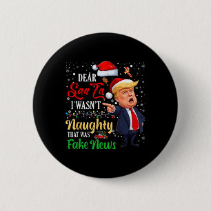 Jultrast Kära Santa Fake News Funny Julafton Me Knapp