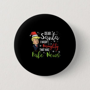 Jultrast Kära Santa Fake News Funny Julafton Me Knapp