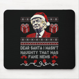 Jultrast Kära Santa Fake News Funny Julafton Me Musmatta