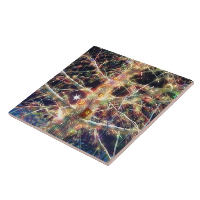 Jultreehouse dekorativ Tile/Trivet Kakelplatta (Sidan)