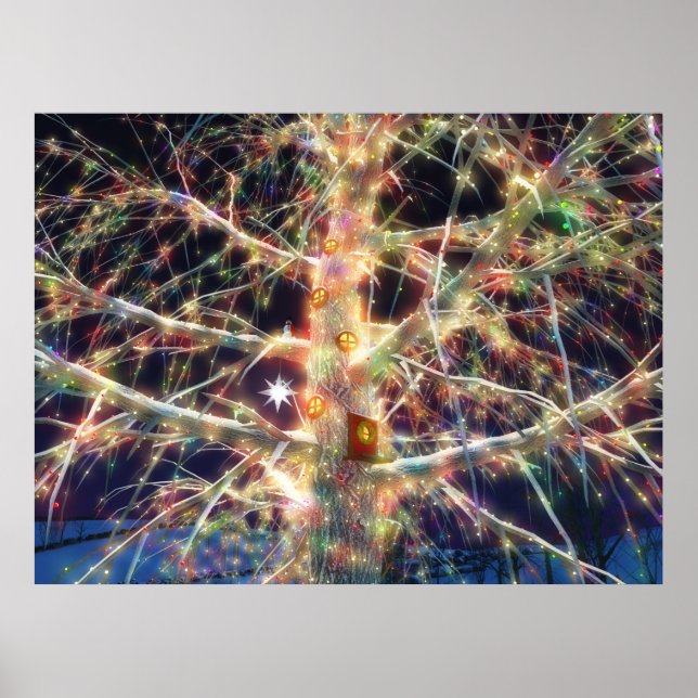 Jultrehjulig utskrift poster (Framsidan)