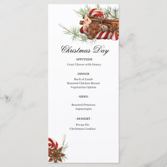 Jultrettat Flat Menu Meny (Framsida)