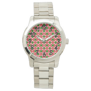 Jultriangeln Quilt Armbandsur