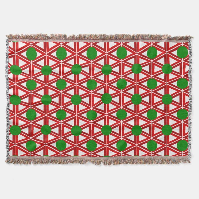 Jultriangeln Quilt Filt (Framsidan)