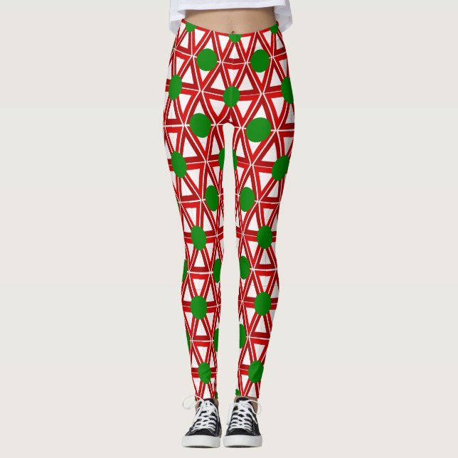 Jultriangeln Quilt Leggings (Framsida)
