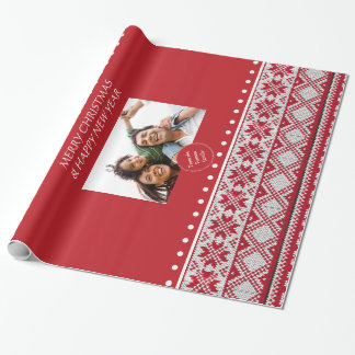 Jultrikå mönster presentpapper
