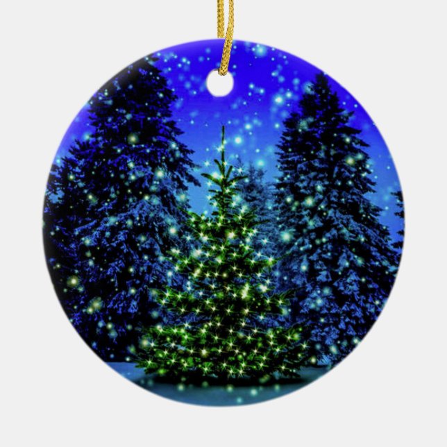 Jultrio Julgransprydnad Keramik (Framsidan)