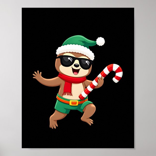 Jultrögdjävul Pepparmyntkandis sid Tröja Gi Poster (Framsidan)