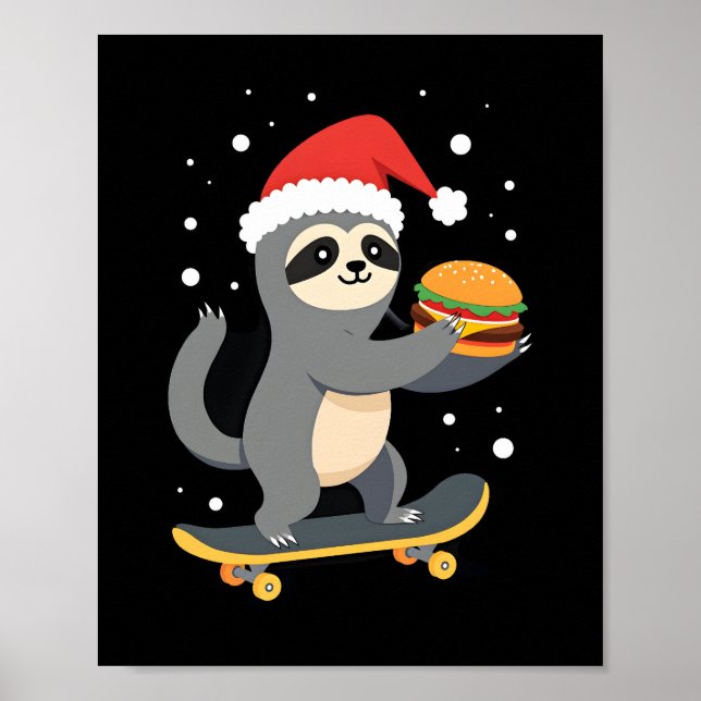 JULTRÖGHET Rolig jul skateboard tröghet ( Poster (Framsidan)