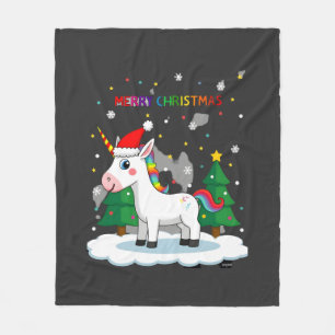 Jultröja Enhörning Flickor Jul Outfit Jul Fleecefilt