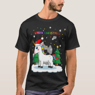 Jultröja Enhörning Flickor Jul Outfit Jul T Shirt