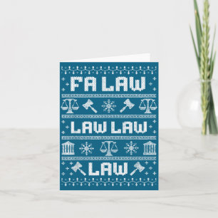 Jultröja för advokater Fa Law Law Kort