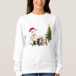 Jultröja för kvinnor med getmotiv från fredlig bon t shirt