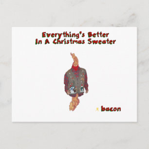 JulTröja-izedbacon Helg Vykort
