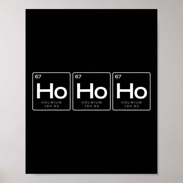 Jultröja, Roligt Ho Ho Ho Present Poster (Framsidan)