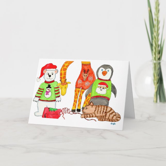 Jultröja Tävling Helgkort (Framsida)