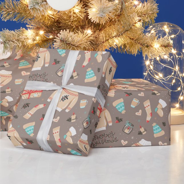 Jultröja Vinter Presentpapper (Helgdagar)