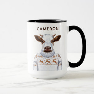 Jultröjakon tillfogar ditt namn mugg