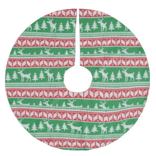 Jultröjan borstar polyesterträdkjolen julgransmatta borstad polyester