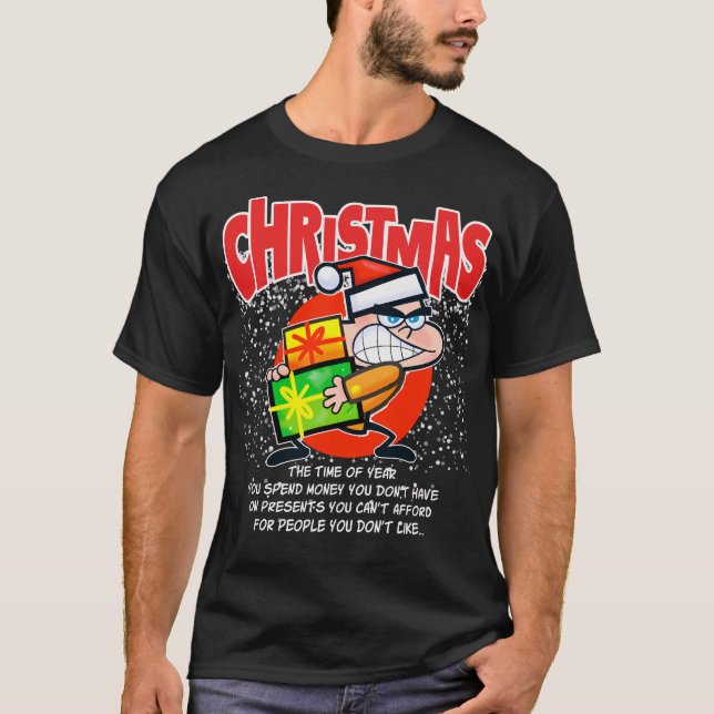 Jultröjan för människor som inte gillar jul t shirt (Framsida)