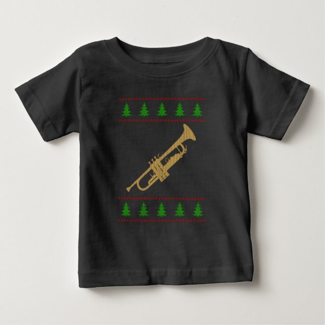Jultrumpet Gift T Shirt (Framsida)