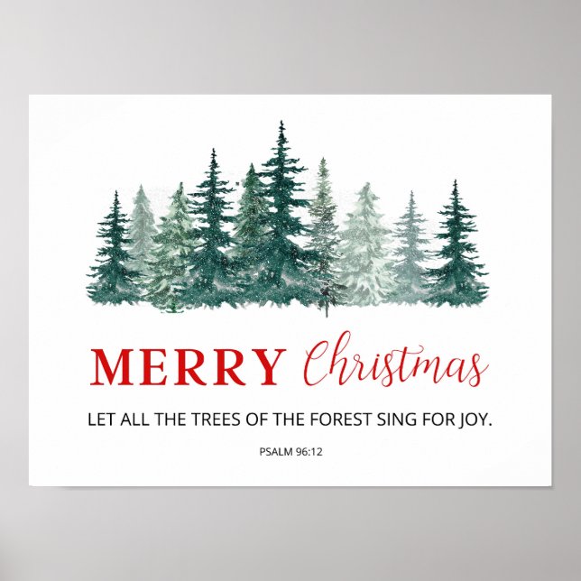 Jultubel Verse Wall Art Poster (Framsidan)