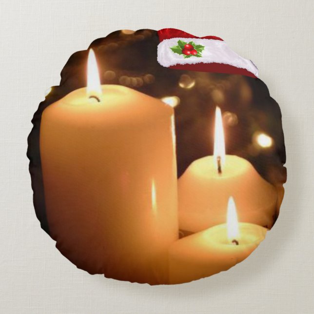 Jultur Pillow, julljus Rund Kudde (Framsidan)