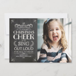 Julturen Chalkboard Helgdag Photo Julkort