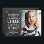 Julturen Chalkboard Helgdag Photo Julkort<br><div class="desc">Julskvokabinens Helgdag-fotokort. Visa alla övriga matchande delara i den här samlingen. Skriva till mig på mailme@mistyqe.com för offerter för andra matchande delara eller anpassningsbegäranden.</div>