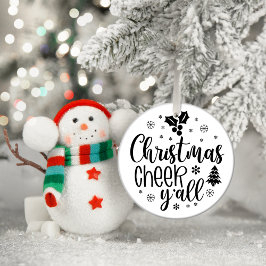 Julturen Cheer y'all Julgransprydnad Keramik