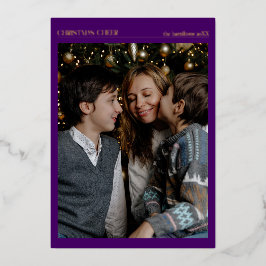 Julturen Foto Gold Foil Colorful