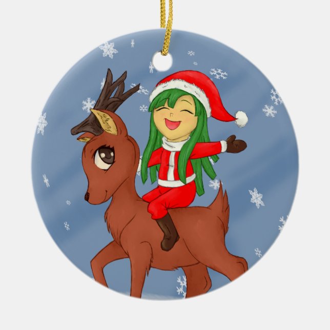 Julturen Julgransprydnad Keramik (Framsidan)