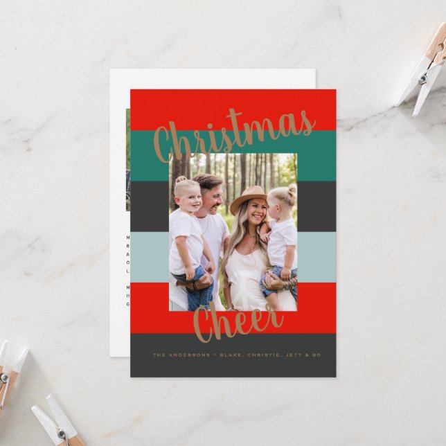 Julturen Modern färgstark multifoto (Fram/Back In Situ)