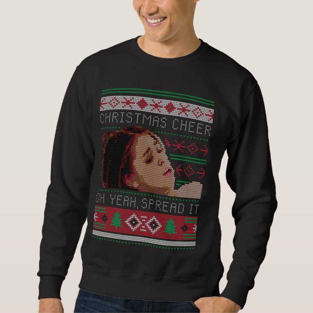 Julturen Oja, Sprid den Julsöt Lång Ärmad Tröja (Framsida)