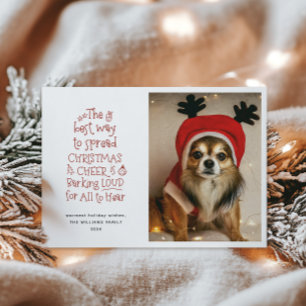 Julturen Pet Photo Helgdag Card Julkort