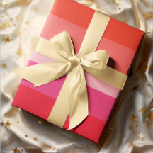 Julturen Red Rand Helgdag Wrapping Papper