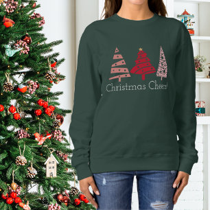 Julturen Roligt Rosa Julafton Träd T Shirt