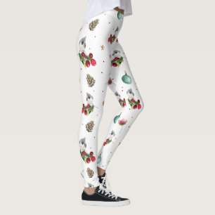Julturen Titmus Winter Mönster Leggings
